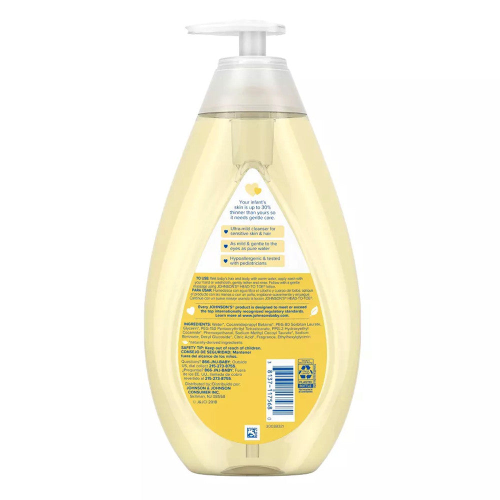 Johnsons Head To Toe Baby Bath Body Wash Soap and Shampoo, 27.1 Oz