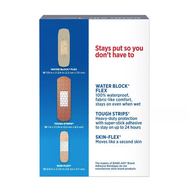Band Aid Brand Adhesive Bandages Variety Pack, 30 Ea