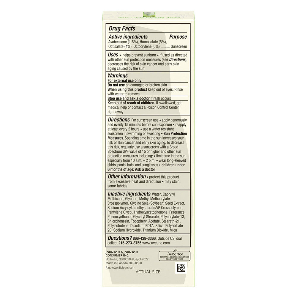 Aveeno Positively Radiant Daily Facial Moisturizer Lotion with Broad Spectrum SPF 30 Sunscreen, 2.3 Oz