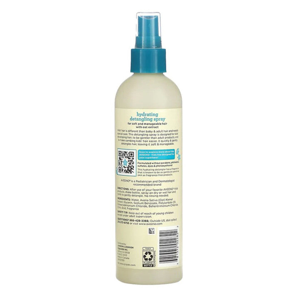 Aveeno Kids Hydrating Hair Detangling Spray, Hypoallergenic, 10 Oz