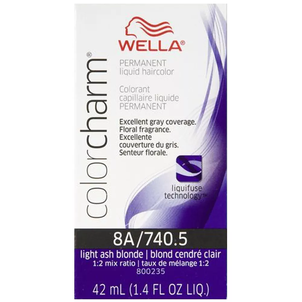 Wella Color Charm Liquid #0740.5 by 8A Light Ash Blonde, 1.4 Oz