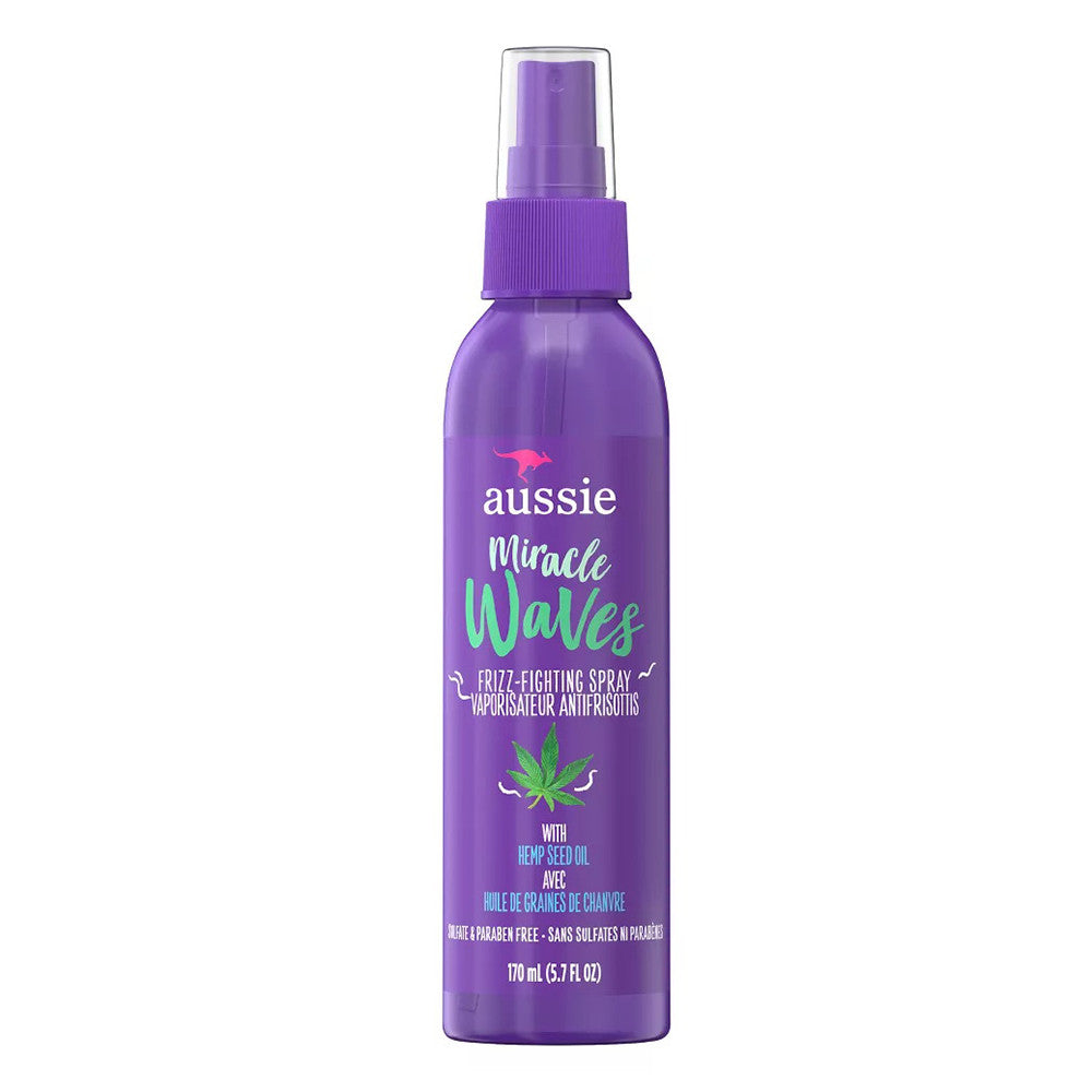 Aussie Miracle Waves Frizz Fighting Texturizing Hair Spray, 5.7 Oz
