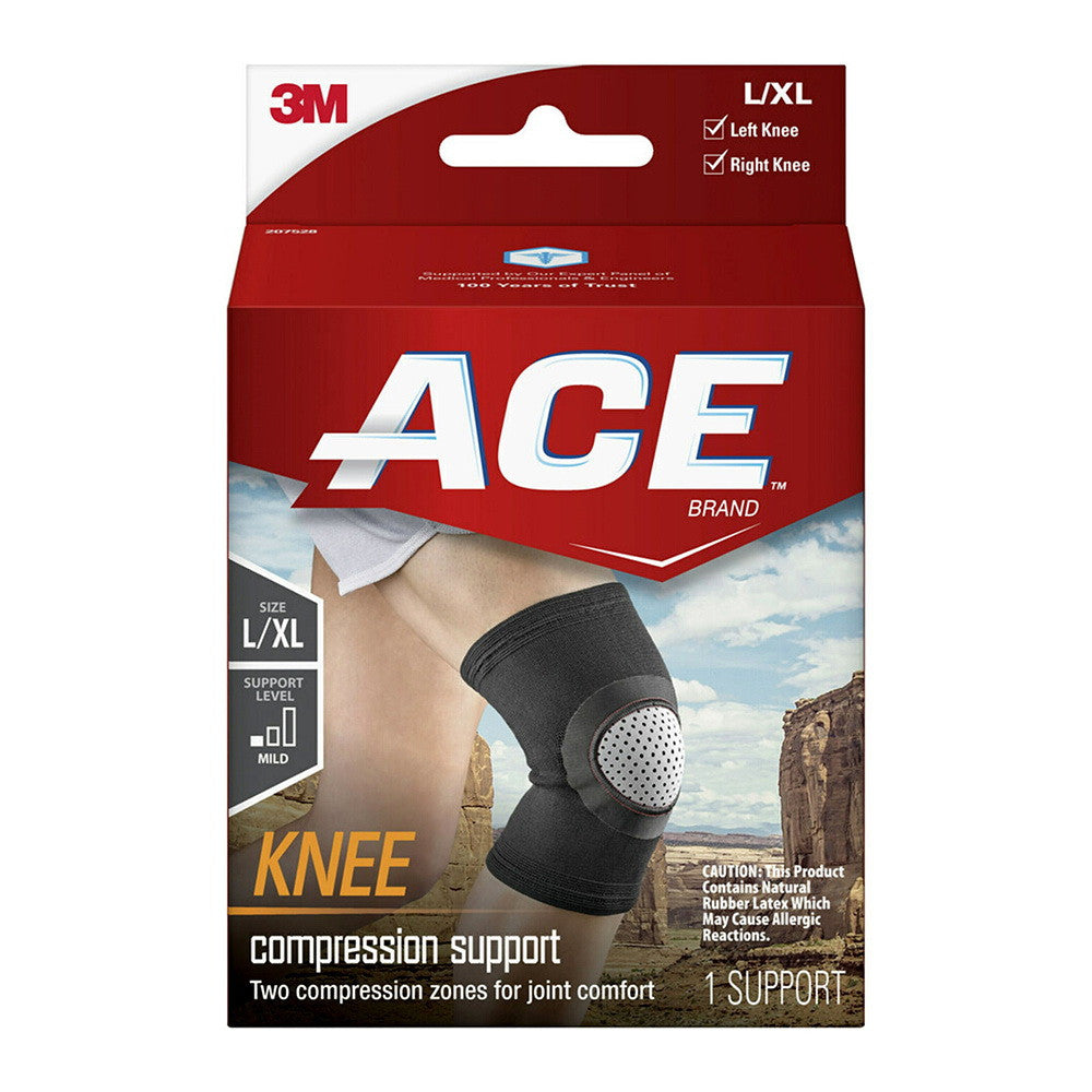 Ace Brand Compression Knee Support L/XL Breathable, 1 Ea