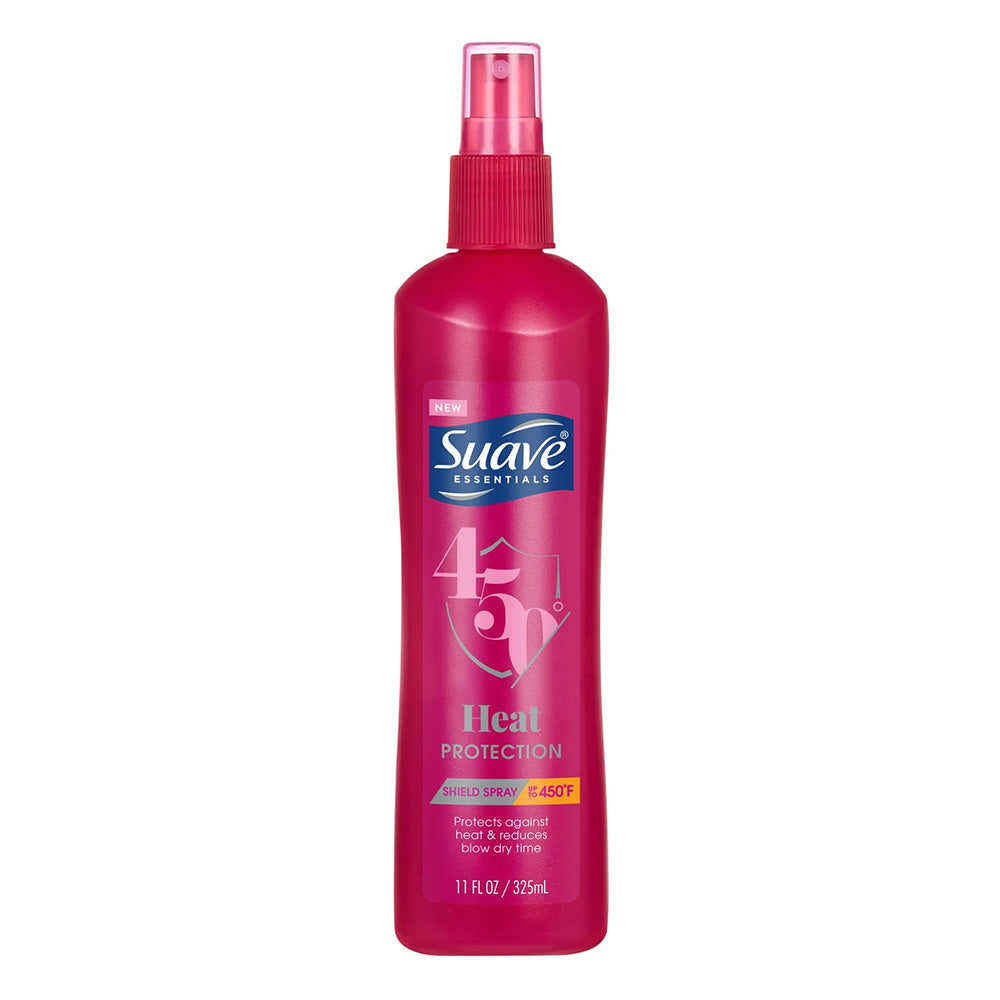 Suave Heat Protection Lightweight Shield Spray for Hair Up To 450 Degrees 11Oz (325ml)