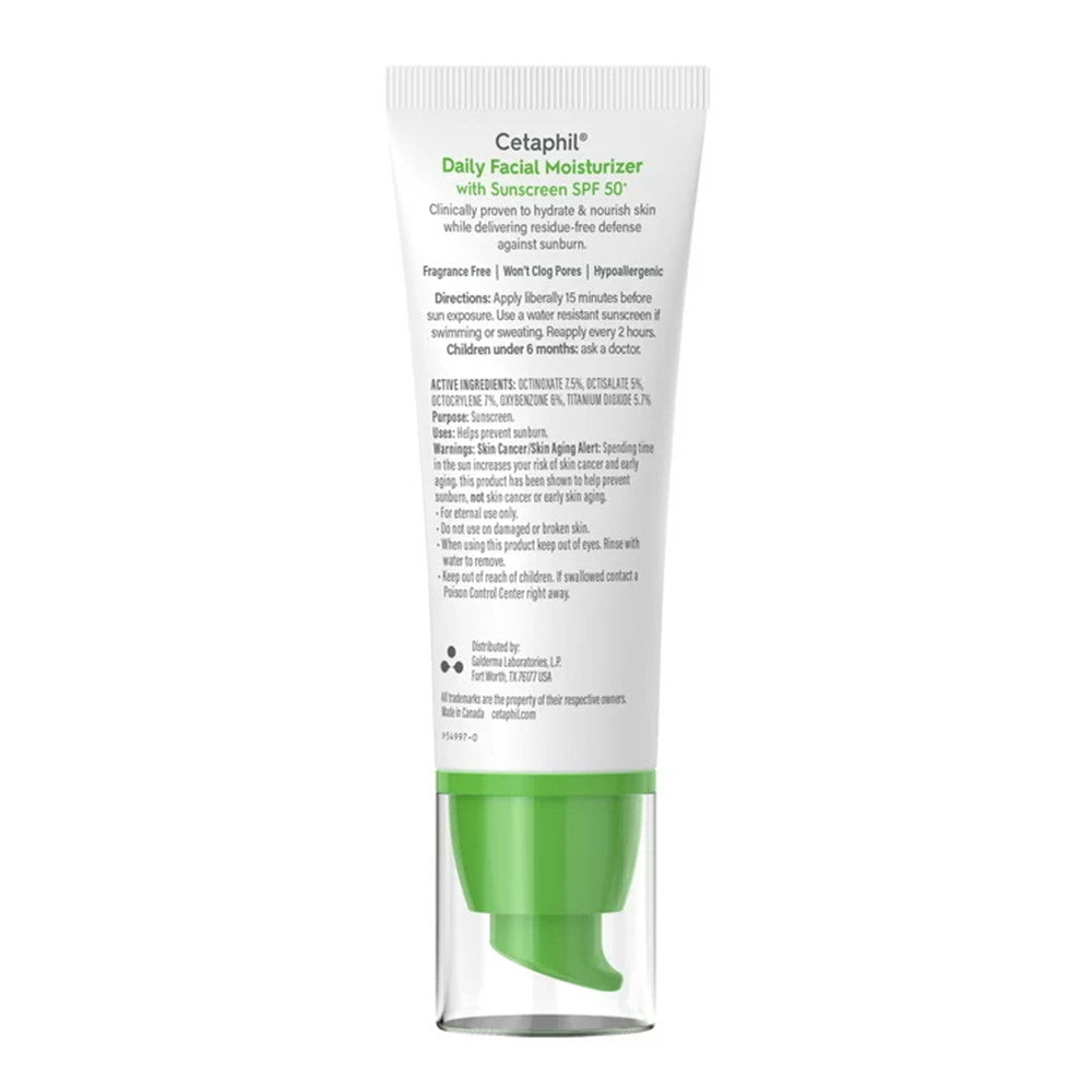 Cetaphil Daily Facial Moisturizer with Sunscreen SPF50, 1.7 Oz