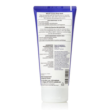Weleda Aroma Essentials Relax Creamy Body Wash, Lavender, 6.8 Oz