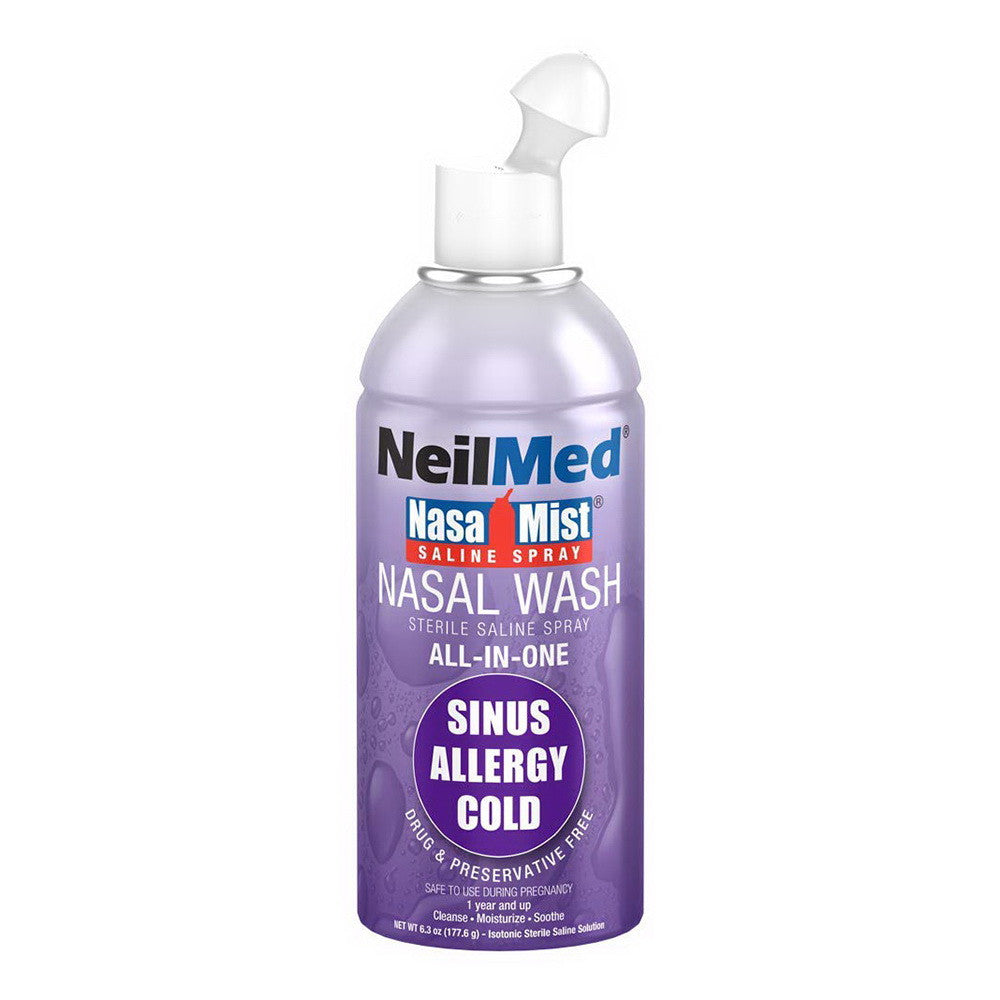 Neilmed Nasamist All In One Saline Nasal Spray, 6.3 Oz