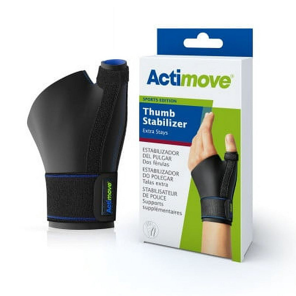 BSN Medical Actimove Thumb Stabilizer Small Medium Black Help Manage Relieve Pain 1Ea