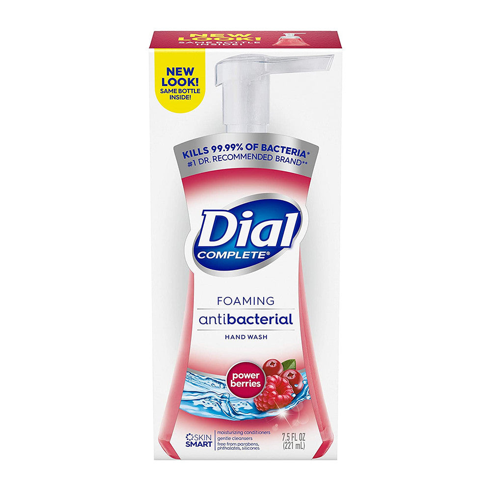 Dial Complete Foaming Antibacterial Antioxidant Liquid Hand Soap, Cranberry - 7.5 Oz