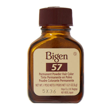 Bigen Permanent Powder Hair Color, 57 Dark Brown, Kit