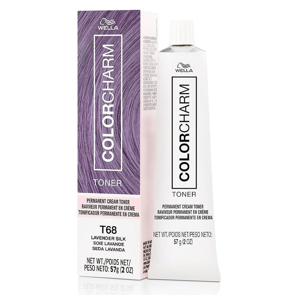 Wella Color Charm Permanent Cream Toner T68 Lavender Silk 2Oz (57g)