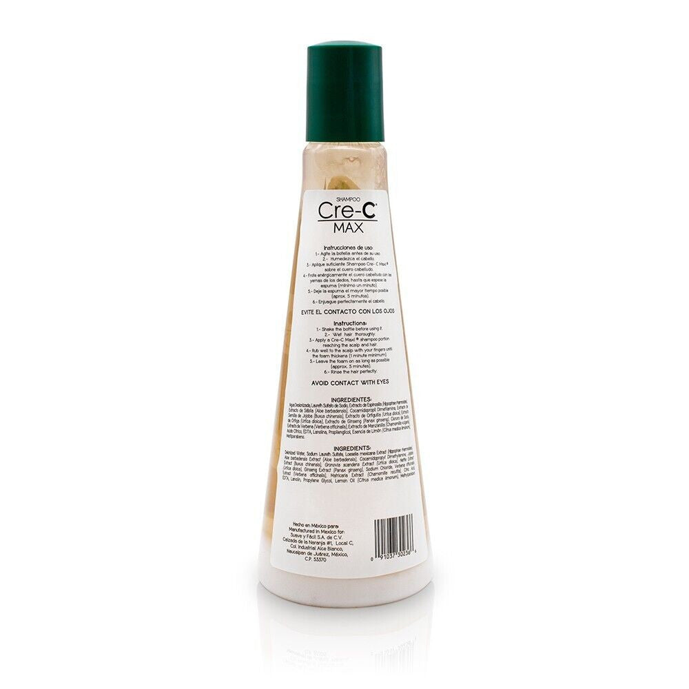 Cre-C Max Shampoo For Regrowing Hair And Hair Loss, 8.46 Oz