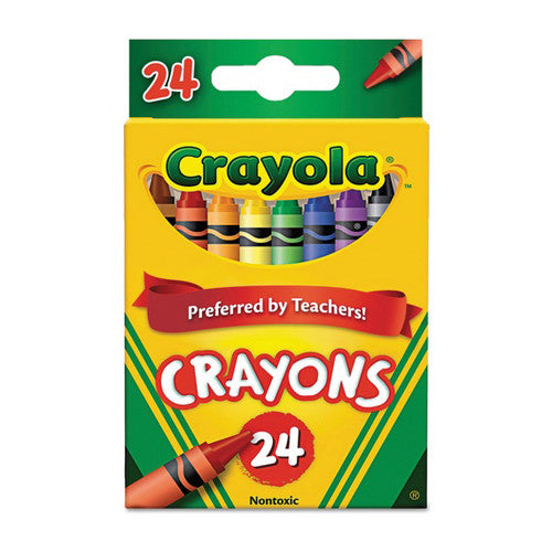 Crayola Regular Crayons, Non-Toxic - 24 Ea