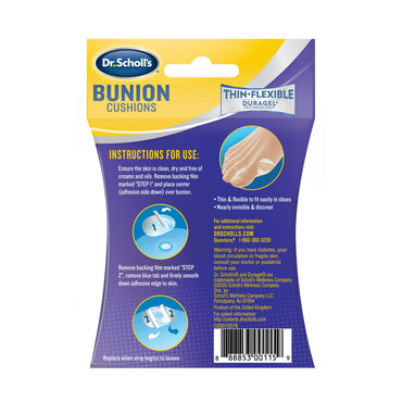 Dr.Scholls Bunion Cushions Duragel For Shoe Frection and Pressure, 5 cushions