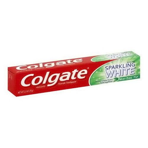 Colgate Sparkling White Gel Toothpaste Mint Zing, 2.5 Oz