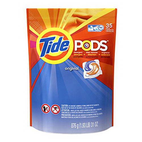 Tide Pods Laundry Detergent Packs Original 35 Ea