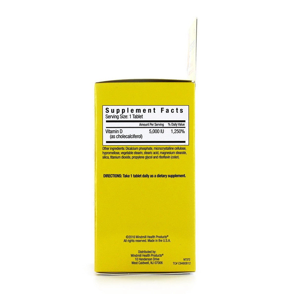 Windmill Sunshine Super Vitamin D 5000Iu Tablets To Support Your Mood, 30 Ea