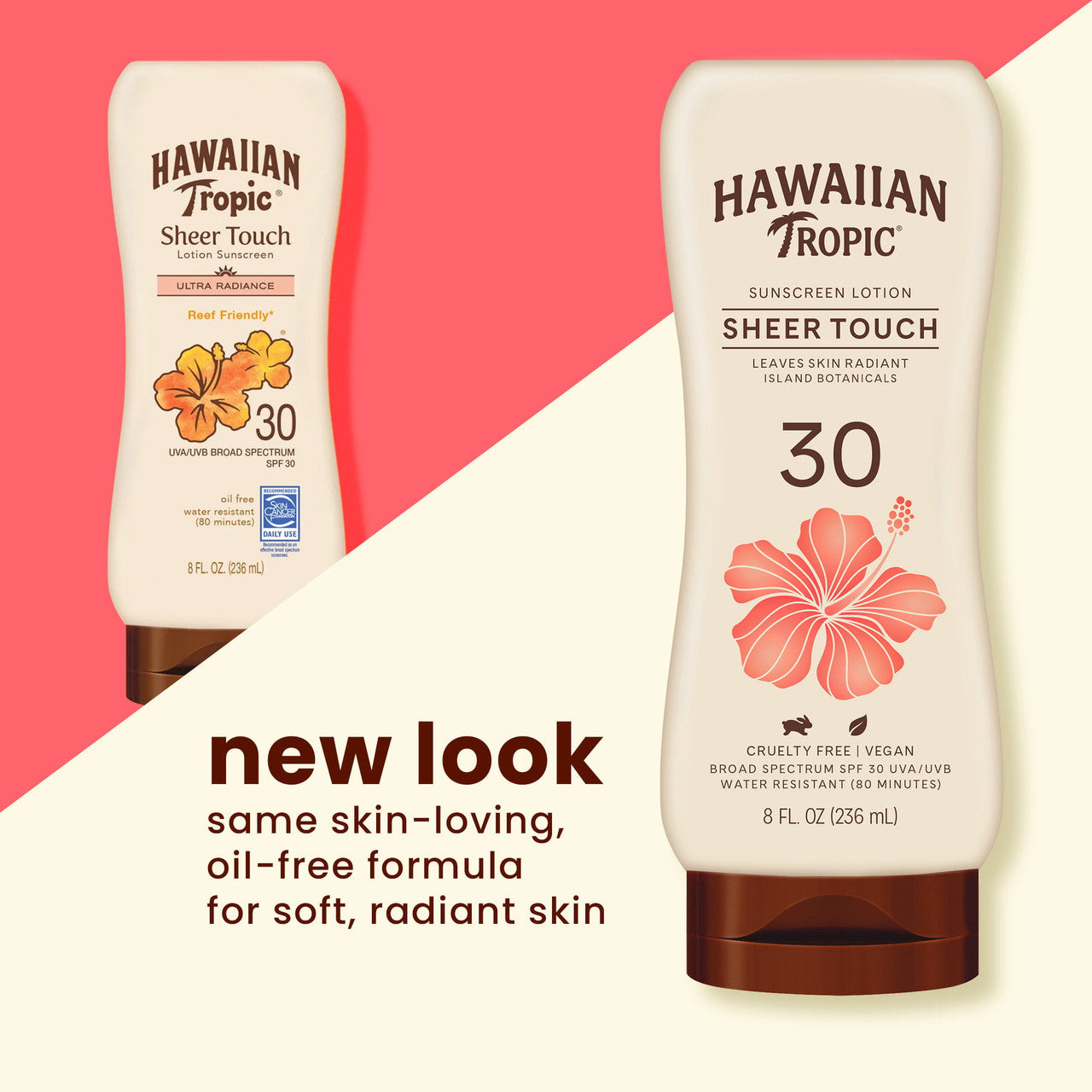 Hawaiian Tropic Sheer Touch Lotion Ultra Radiance Sunscreen SPF 30, 8 Oz