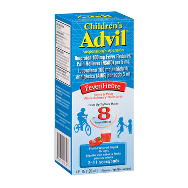 Advil Childrens Suspension Fruit Flavored Fever, Pain Reliever Liquid - 4 Oz