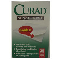 Telfa Non-Stick Sterile Pads By Curad, Size: 2 In X 3 In - 20 Ea