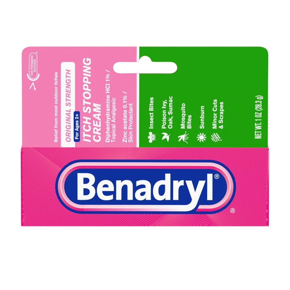 Benadryl Extra Strength Itch Stopping Cream, 1 Oz