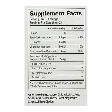 Quantum Research Cold Season Plus Zinc lozenges, Cherry, 24