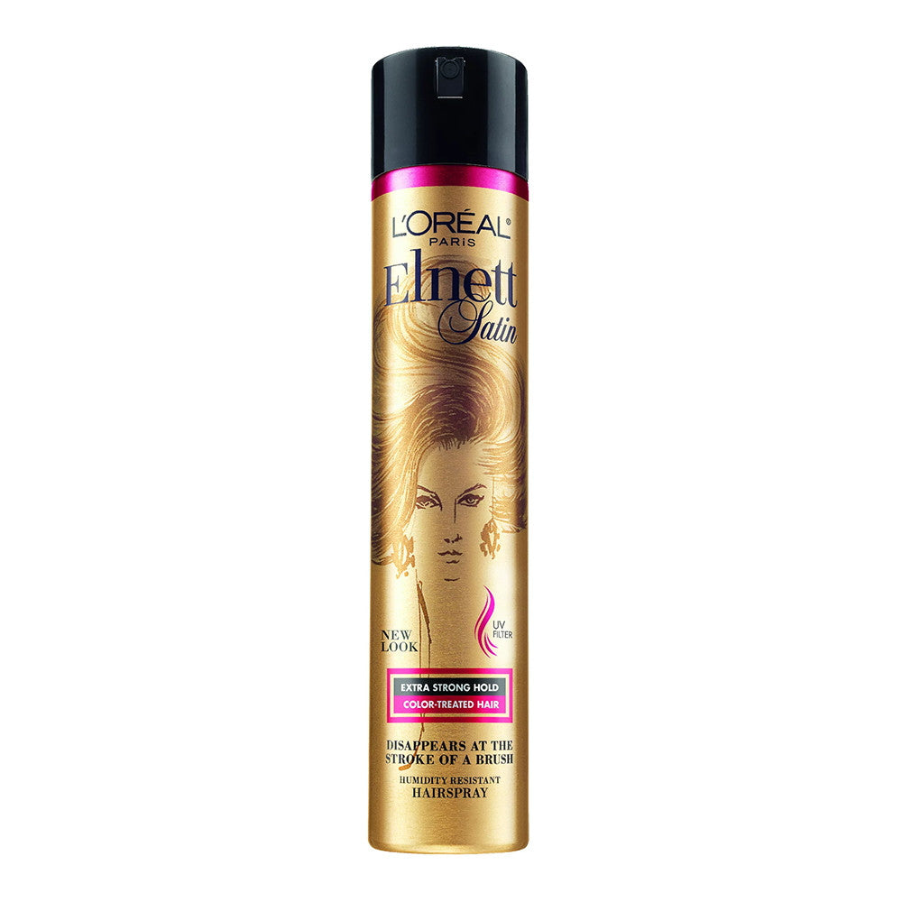 Loreal Elnett Satin Hairspray With Uv, Extra Strong, 11 Oz