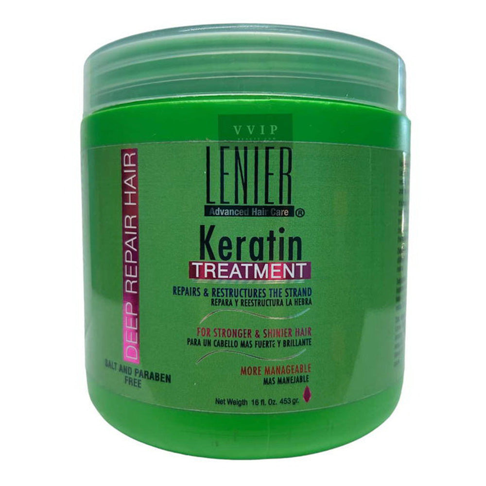 Lenier Keratin Treatment for Stronger and Shinier Hair 16Oz (453g)