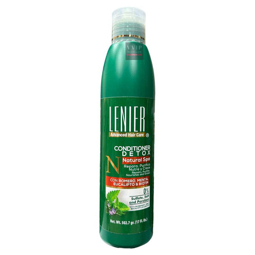 Lenier Detox Hair Conditioner with Rosemary Mint Eucalyptus and Biotin 17Oz (502.7g)