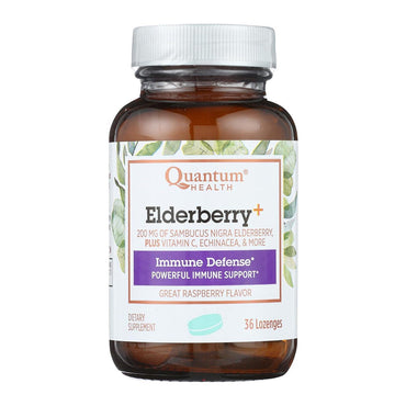 Quantum Health Raspberry Elderberry Immune Defense Lozenges, 36 Ea