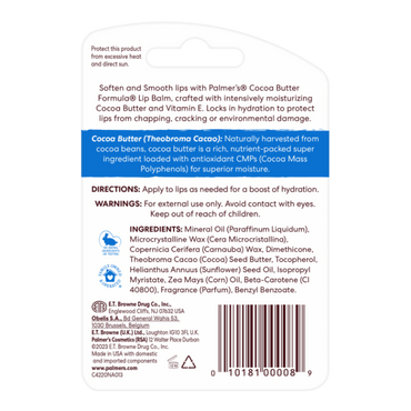 Palmer's Cocoa Butter Formula Ultra Moisturizing Lip Balm SPF 15 Original 0.15 oz, 12 Pack