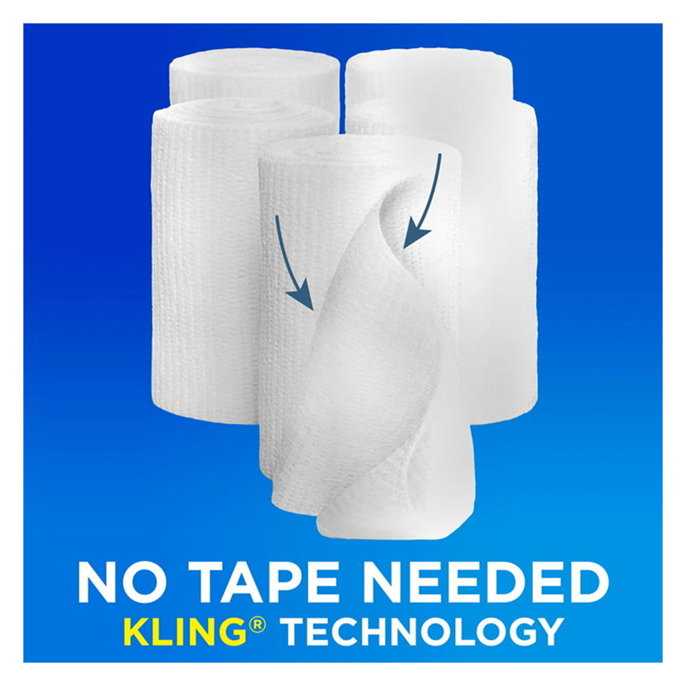 Band Aid First Aid Covers Kling Rolled Gauze, Large 4 Inch X 2.1 Yards, 5 Ea