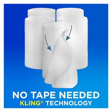 Band Aid First Aid Covers Kling Rolled Gauze, Large 4 Inch X 2.1 Yards, 5 Ea