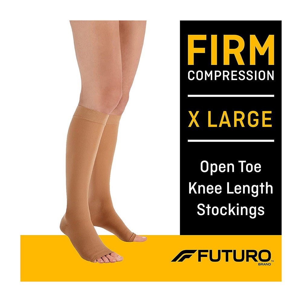 Futuro Firm Pantyhose 20-30Mmhg for Women,Extra Large, Nude, 1 Pair