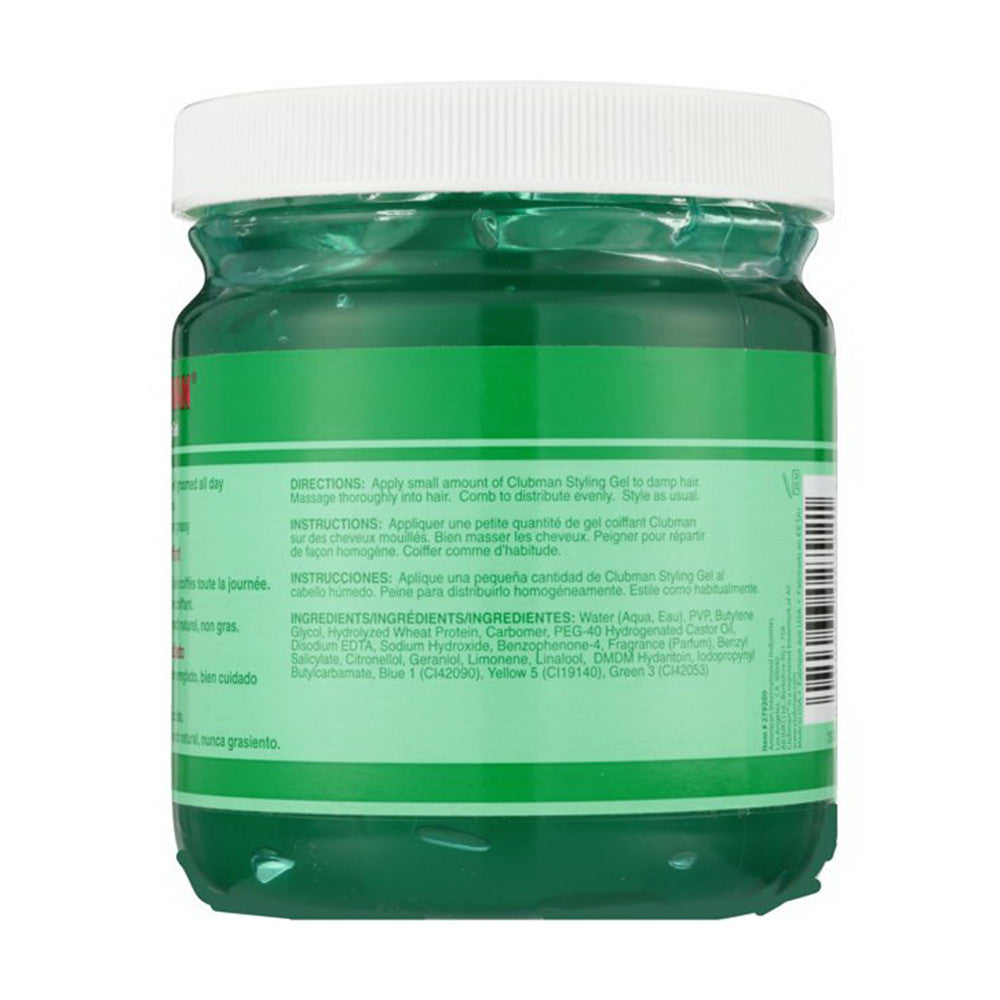 Pinaud Clubman Hair Styling Gel, Original - 16 Oz