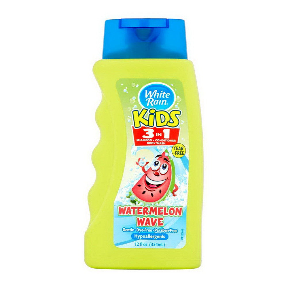 White Rain Kids 3 In 1 Zany Watermelon Hair Shampoo - 12 Oz