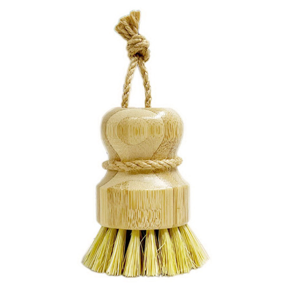 Airnex Bamboo Dish Brush with Sisal and Coconut Bristles 1Ea
