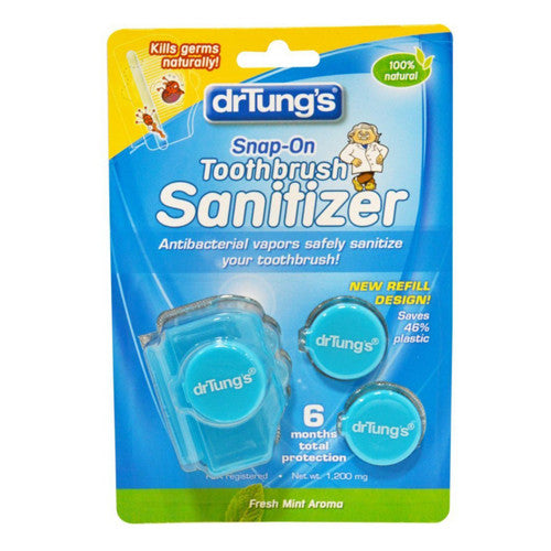 Dr.Tungs Snap-On Toothbrush Sanitizer - 2 Ea