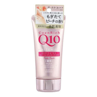 Kose Coenrich Q10 Medicated Hand Cream Fresh Peach 80g