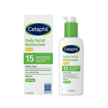 Cetaphil Daily Facial Moisturizer with Broad Spectrum Sunscreen SPF 15, 4 Oz