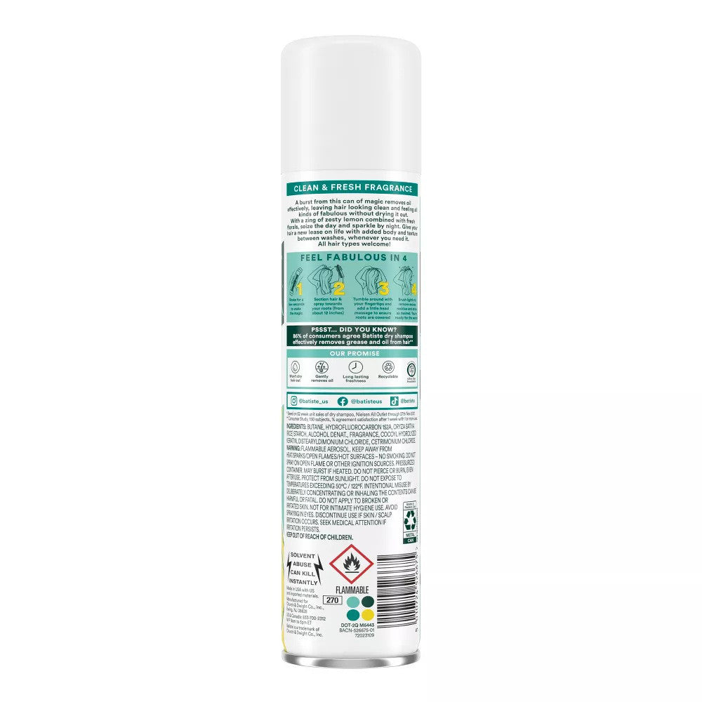 Batiste Dry Shampoo, Original, 3.81 Oz