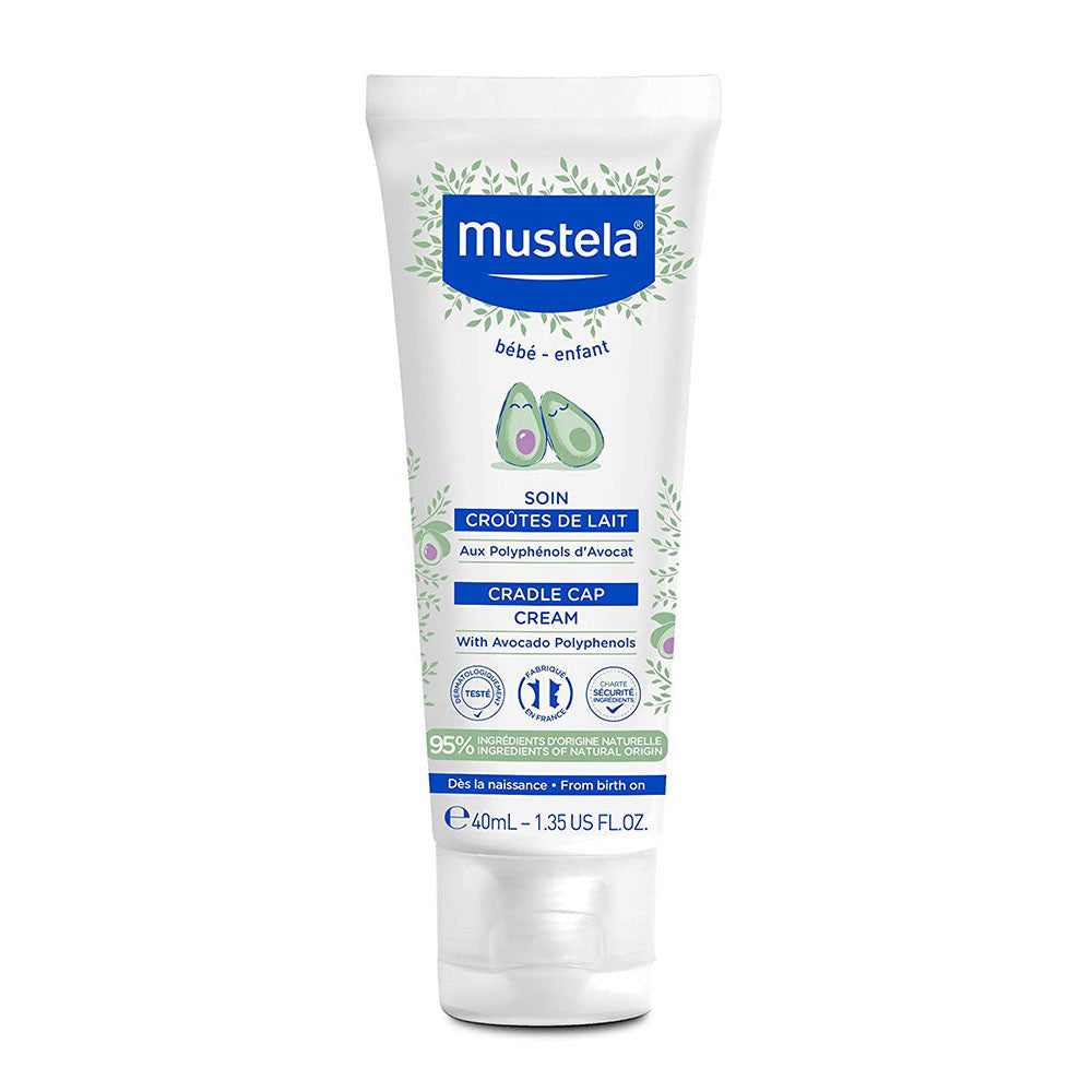 Mustela Baby Cradle Cap Scalp Cream with Avocado, 1.35 Oz