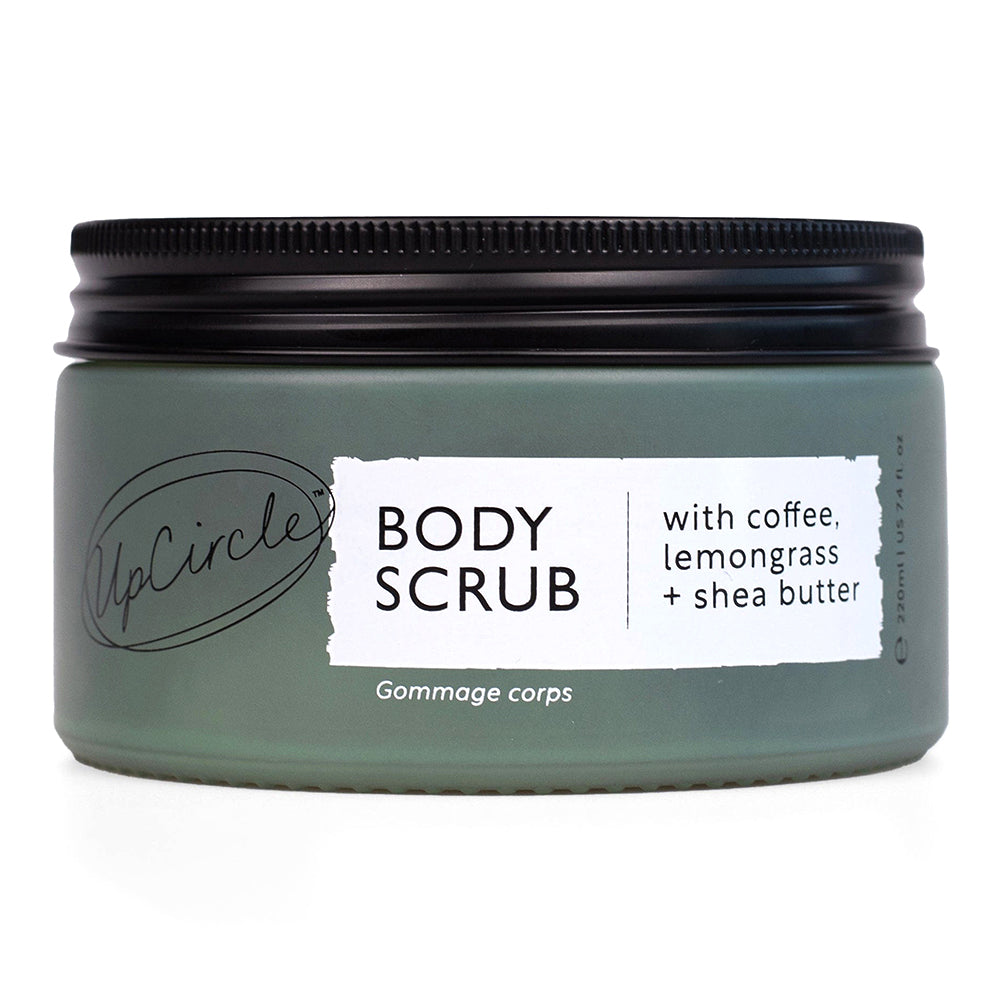 UpCircle Body Scrub with Coffee Lemongrass and Shea Butter 7.44Oz (220ml)