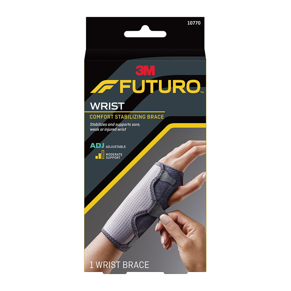 3M Futuro Comfort Stabilizing Wrist Brace Adjustable Support to Sore Weak and Injured Wrists 1Ea