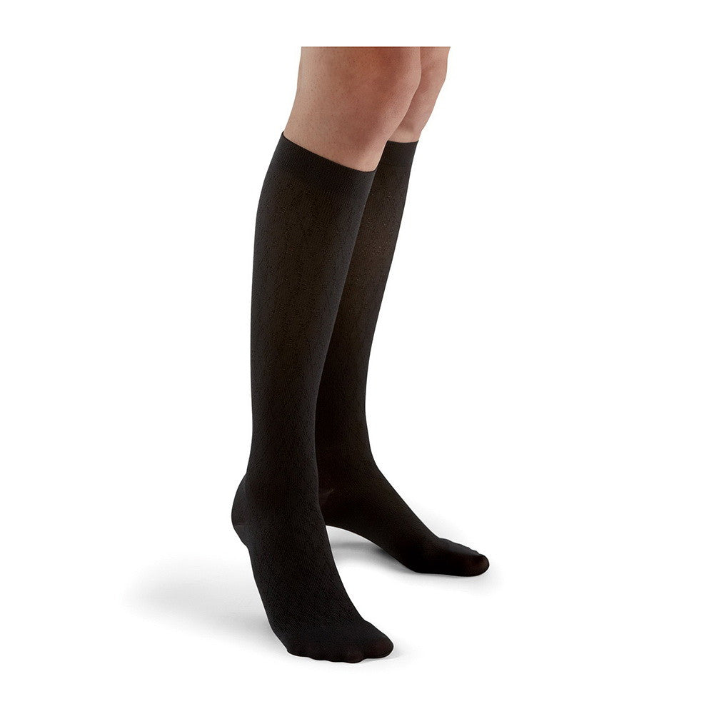 FUTURO Revitalizing Trouser Socks for Women, Moderate, Medium, Black, 1 pr