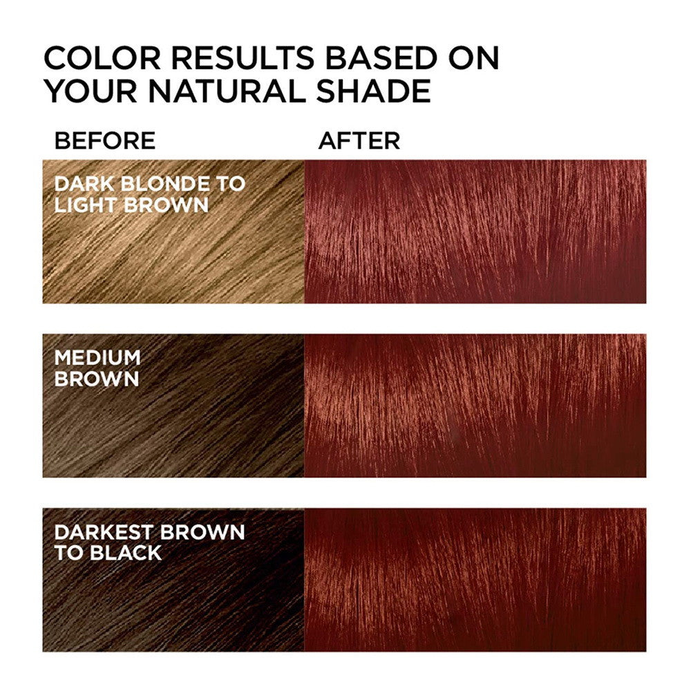 Loreal Feria Multi Faceted Shimmering Haircolor, 56 Brilliant Bordeaux, Auburn Brown - 1 Ea