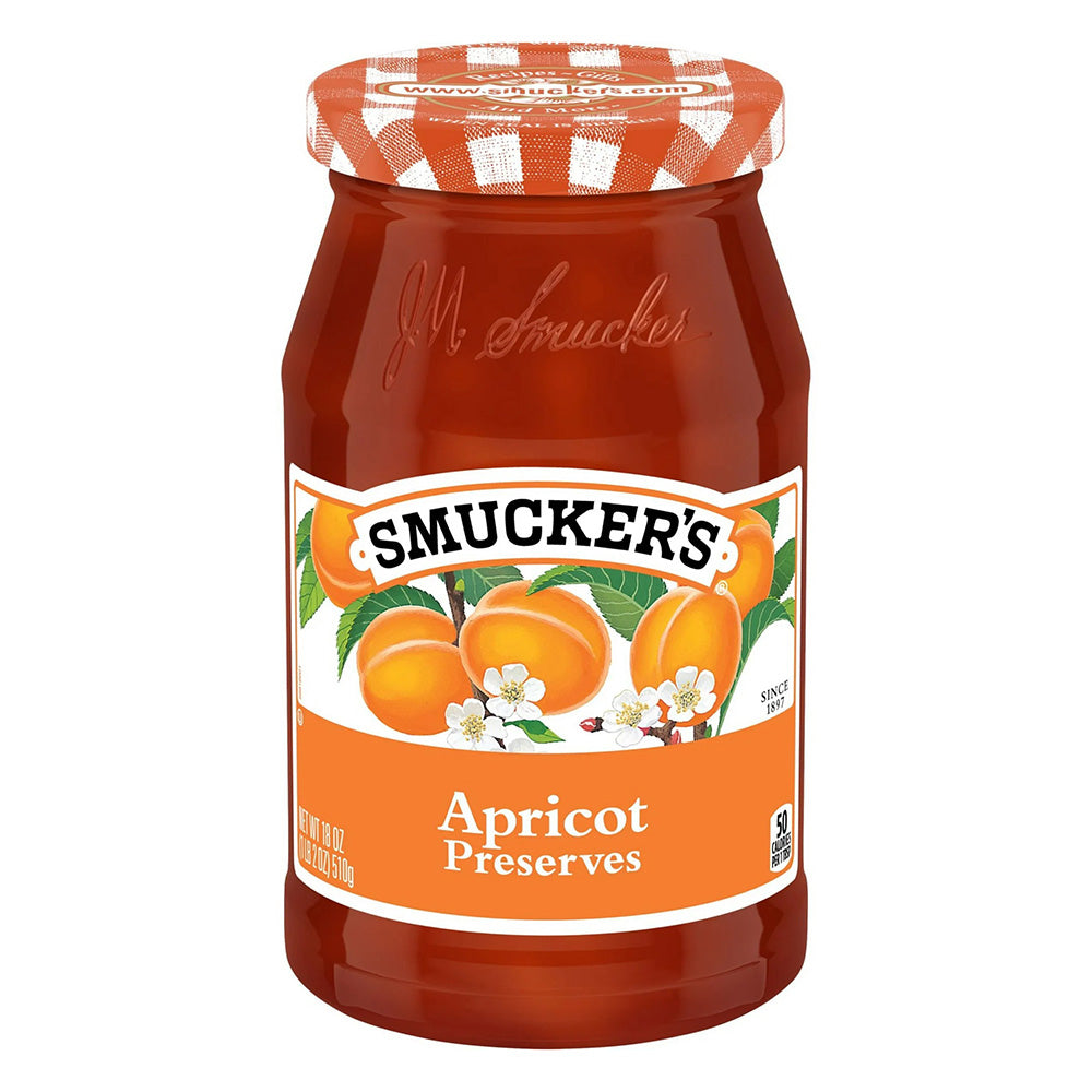 Smuckers Apricot Preserves for Tasty Snack 18Oz (510g)