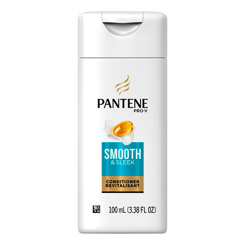Pantene Pro V Smooth and Sleek Anti Frizz Hair Conditioner with Argan Oil, 3.38 Oz
