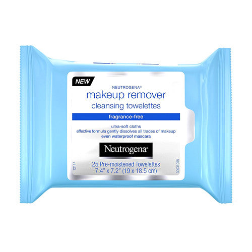 Neutrogena Cleansing Makeup Remover Cleansing Fragrance Free Towelettes, 25 Ea