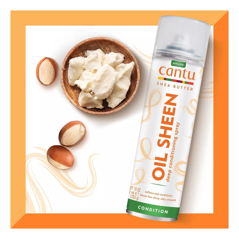 Cantu Shea Butter Oil Sheen Deep Conditioning Spray, 10 Oz